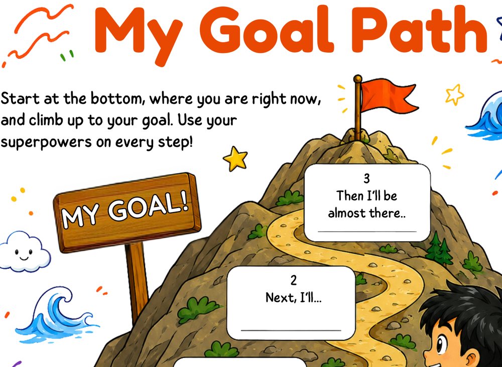 My Goal Path activity page from the workbook