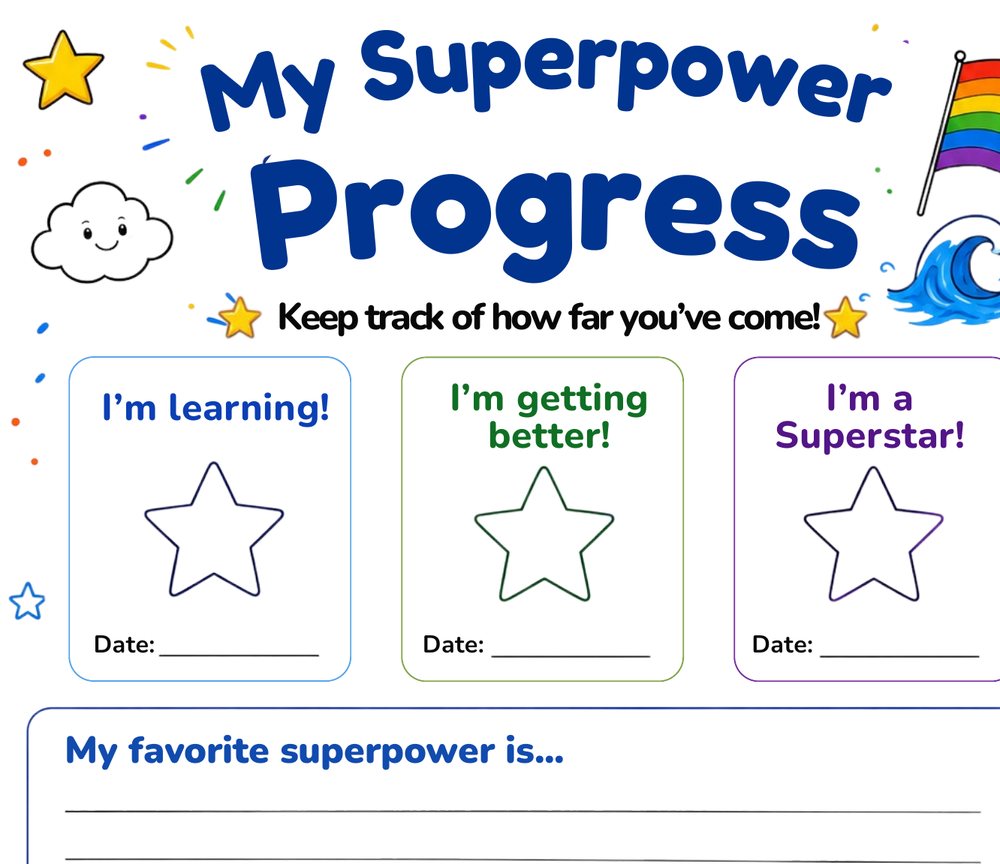 My Practice Chart page from the workbook